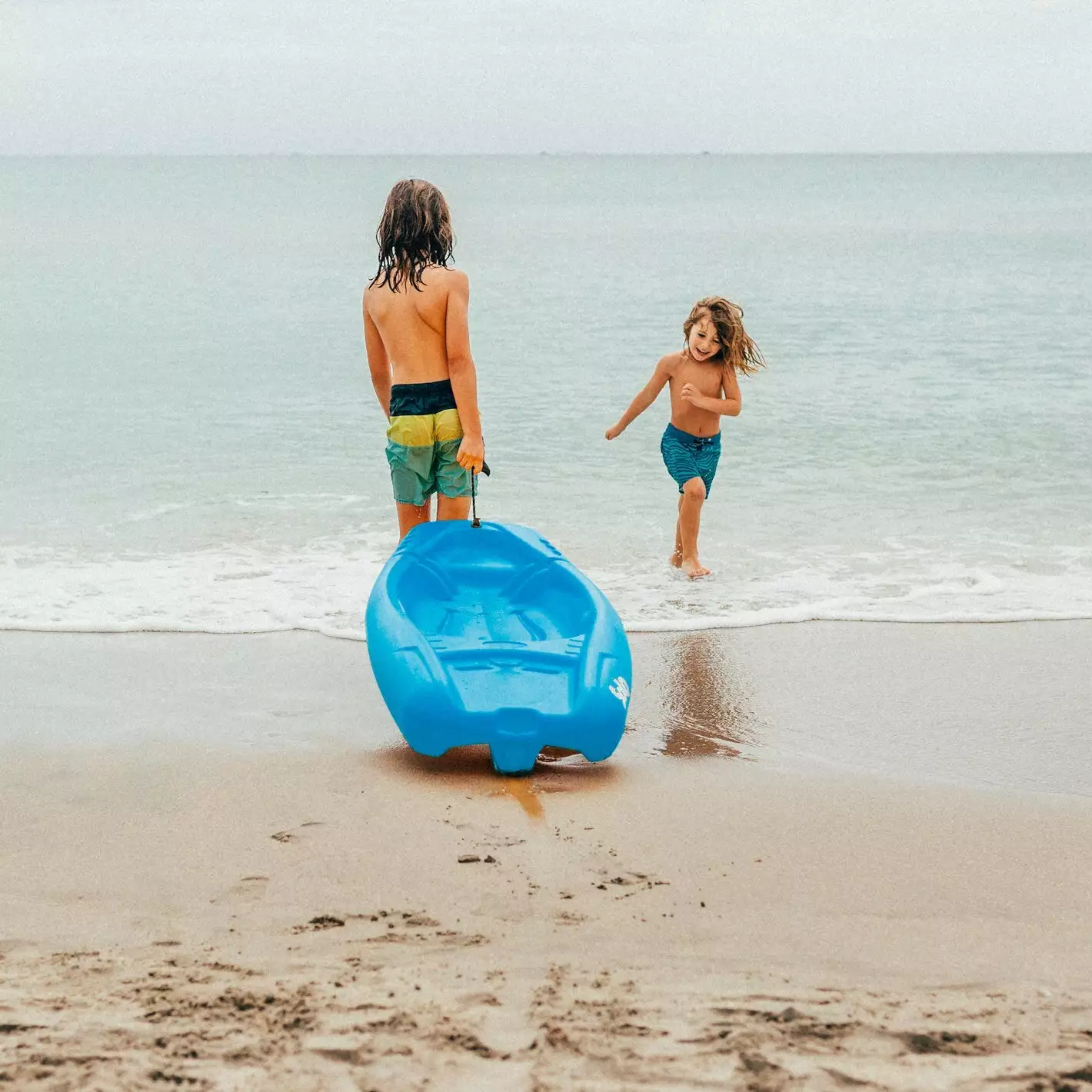 Pelican Sport Combo - 2 Solo Kids Kayaks With Paddles - Blue - Image 2