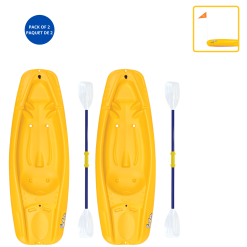 Pelican Sport Combo - 2 Solo Kids Kayaks With Paddles - Yellow